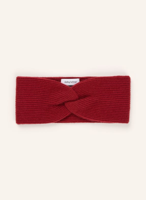 darling harbour Cashmere headband BRICK RED