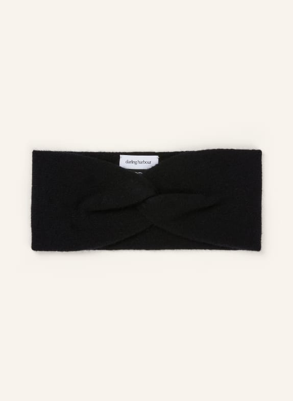 darling harbour Stirnband aus Cashmere BLACK