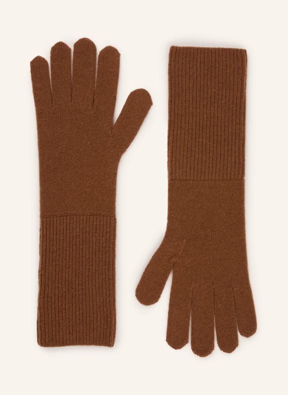 darling harbour Handschuhe aus Cashmere TOFFEE
