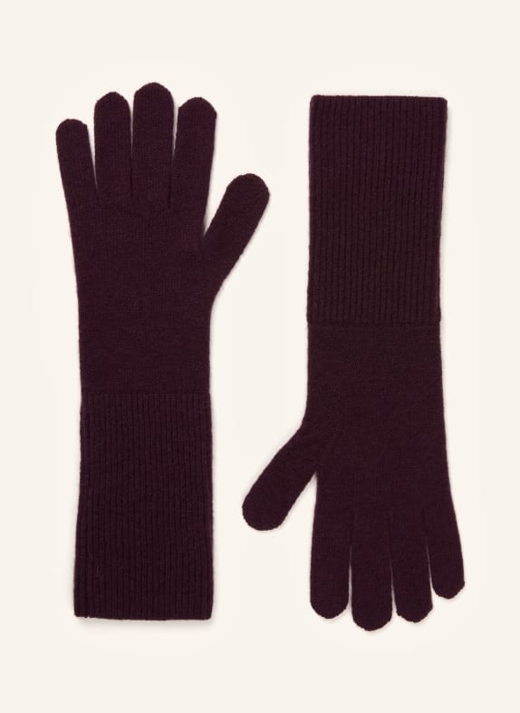 darling harbour Handschuhe aus Cashmere PLUM