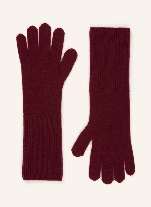 darling harbour Cashmere gloves BORDEAUX