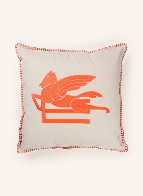 ETRO Home Dekokissen CREME / ORANGE