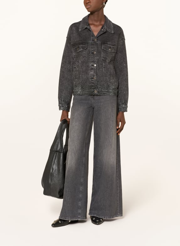 miss goodlife Jeansjacke mit Schmucksteinen 328 darkgrey