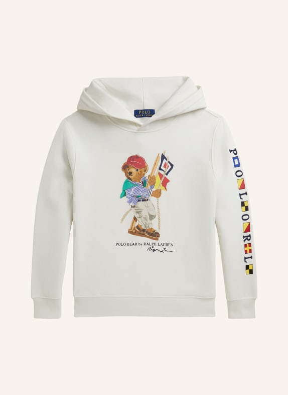 POLO RALPH LAUREN Hoodie ECRU / ROT / GELB