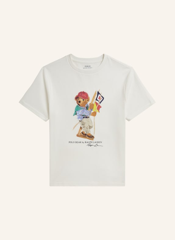 POLO RALPH LAUREN T-Shirt ECRU / ROT / GELB