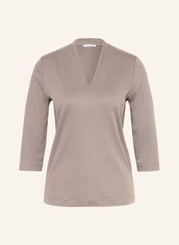 efixelle Tričko s 3/4 rukávem ČERNOŠEDÁ