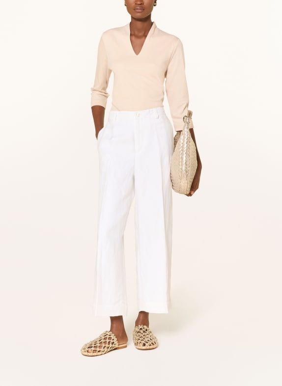 efixelle T-shirt med 3/4-ærmer BEIGE