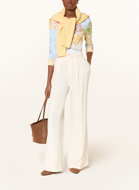 efixelle Shirt with 3/4-length sleeves LIGHT BLUE / LIGHT BROWN / LIGHT RED