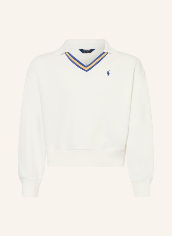 POLO RALPH LAUREN Sweatshirt WEISS / DUNKELGELB / DUNKELBLAU