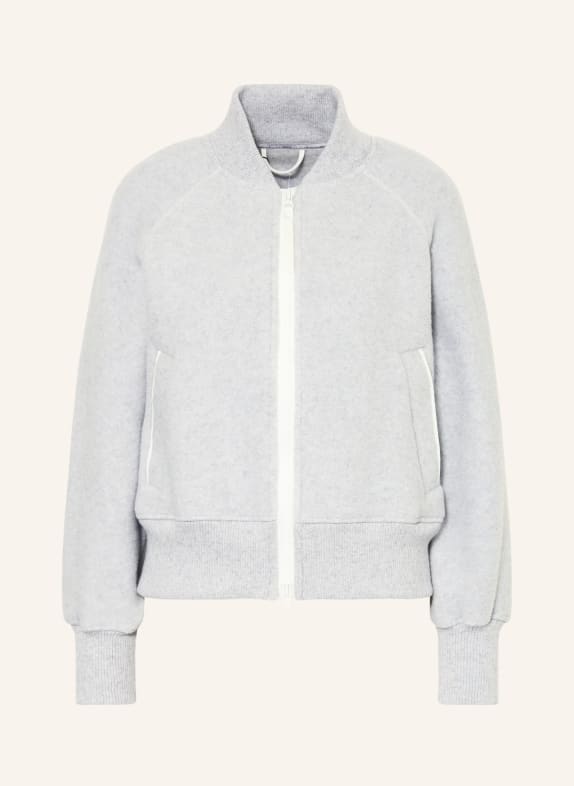 CANADA GOOSE Fleecová bunda SIERRA ŠEDÁ / BÍLÁ