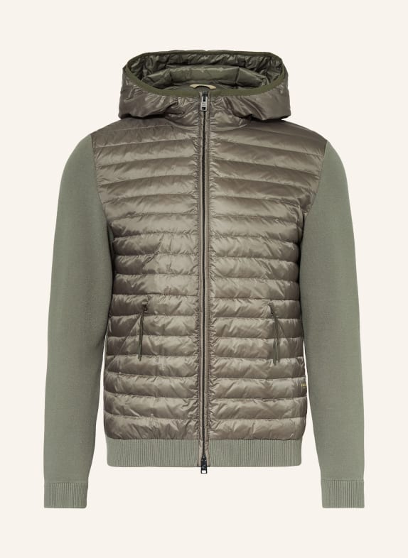 WOOLRICH Kurtka puchowa ALLEN  z mieszanki materiałów KHAKI