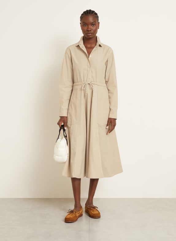 MONCLER Hemdblusenkleid BEIGE