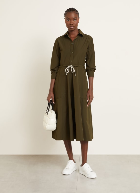 MONCLER Hemdblusenkleid KHAKI