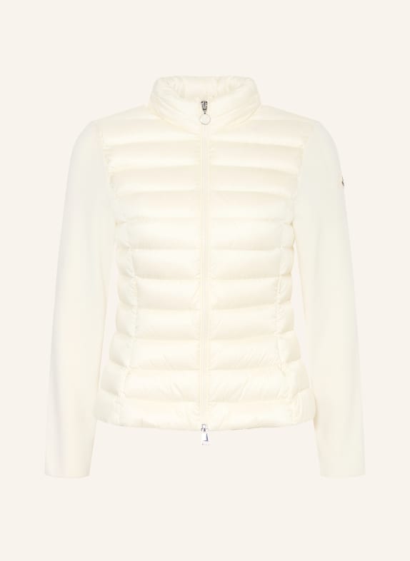 MONCLER Daunenjacke im Materialmix ECRU