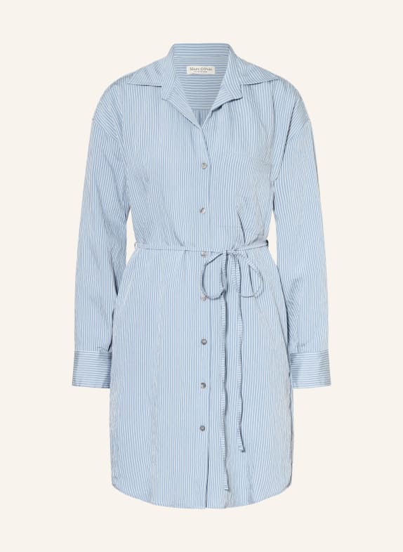 Marc O'Polo Hemdblusenkleid BLAU / WEISS