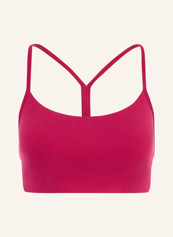 lululemon Sportovní podprsenka FLOW Y FUCHSIOVÁ