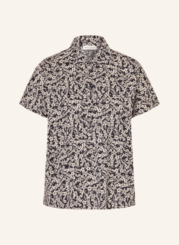 Marc O'Polo Blusenshirt aus Jersey SCHWARZ / WEISS