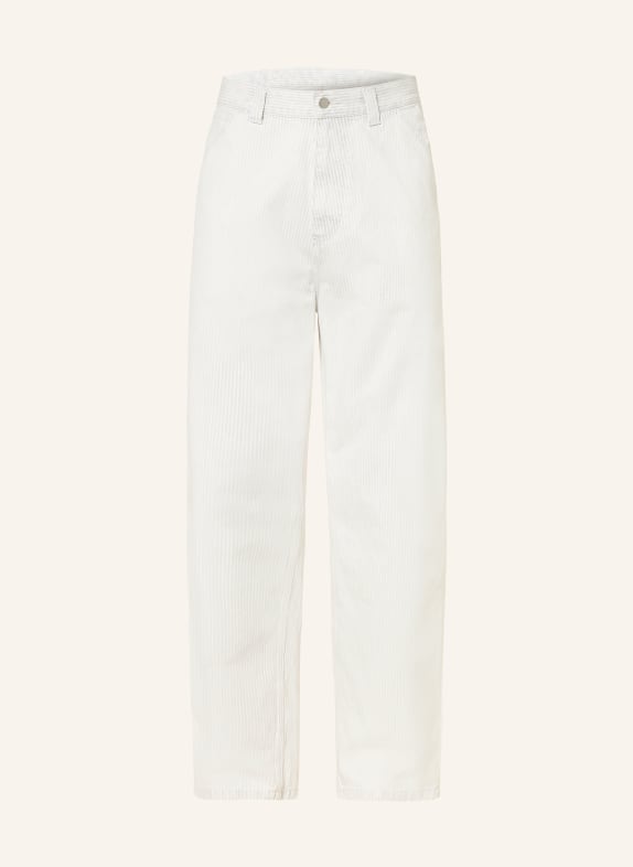 carhartt WIP Pantalon cargo MERCER SINGLE KNEE PANT Coupe ample CRÈME / GRIS