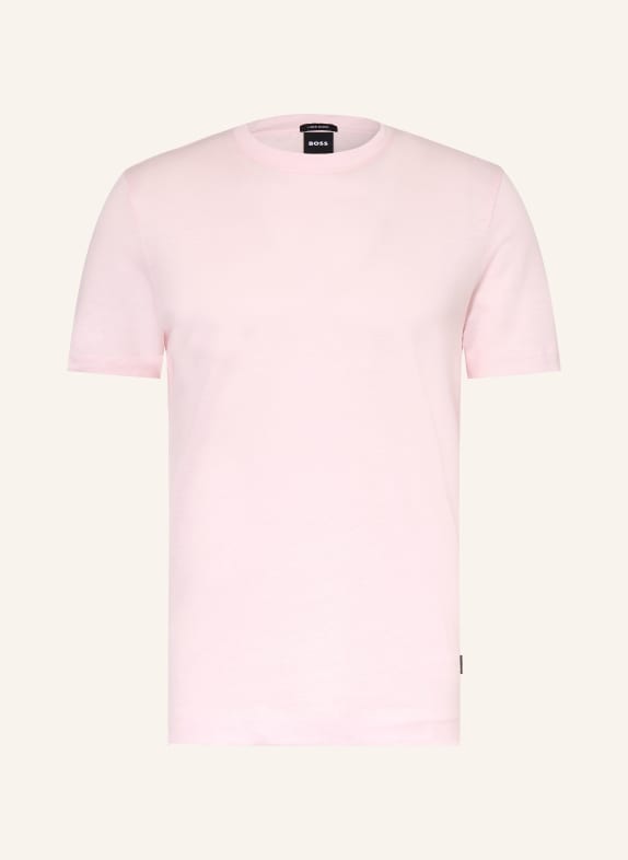 BOSS T-Shirt THOMPSON mt Leinen HELLROSA