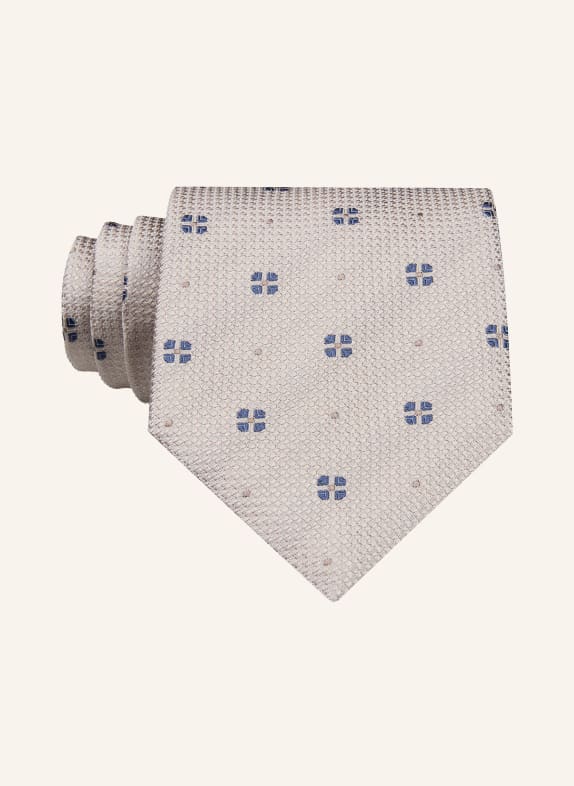 BOSS necktie TAUPE / DARK BLUE