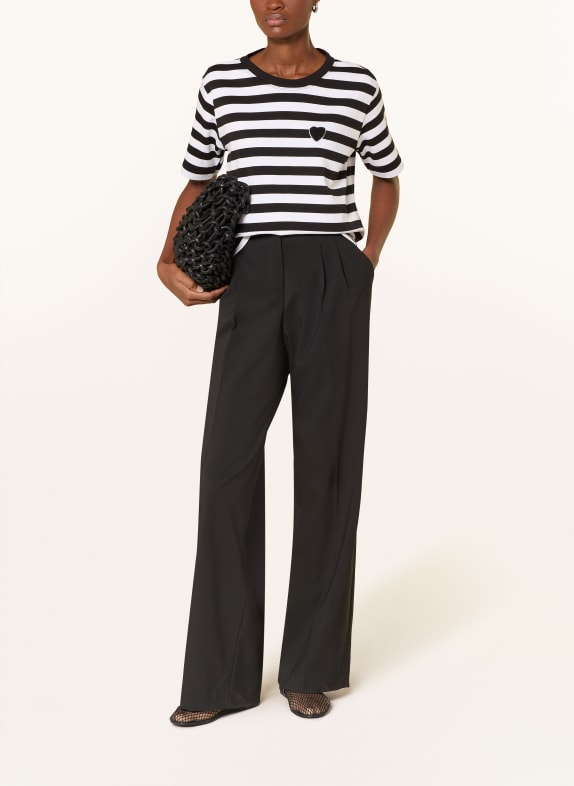 darling harbour T-Shirt BLACK / WHITE