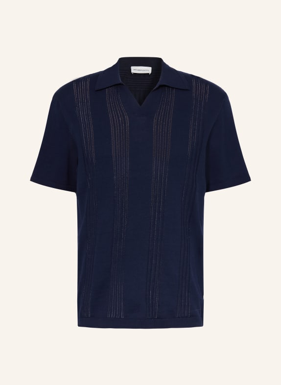 ARMEDANGELS Polo en maille BLEU FONCÉ