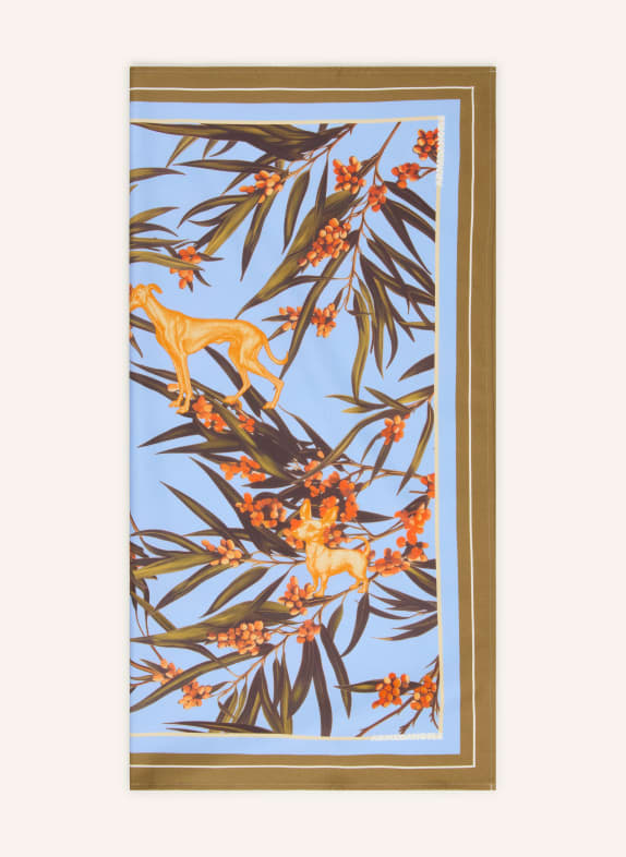 ARMEDANGELS Tuch HELLBLAU / ORANGE / OLIV