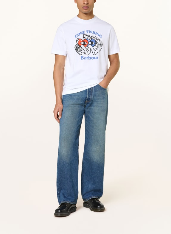 Barbour T-shirt HVID / RØD / BLÅ