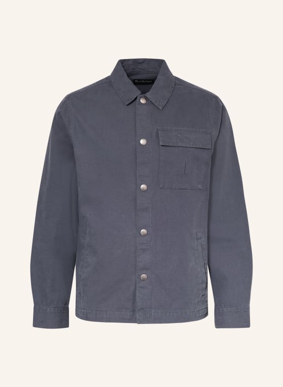 Barbour Převlečná košile WETHERAL TMAVĚ ŠEDÁ