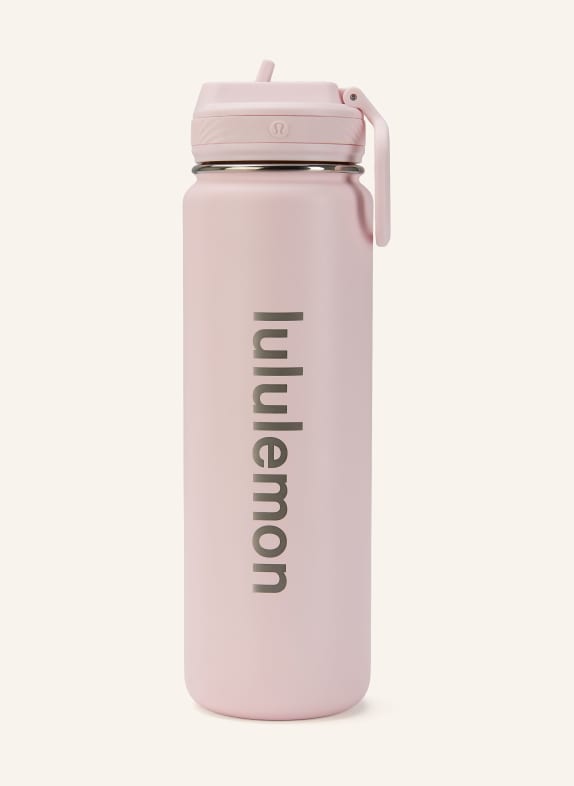 lululemon Trinkflasche BACK TO LIFE ROSA / SILBER