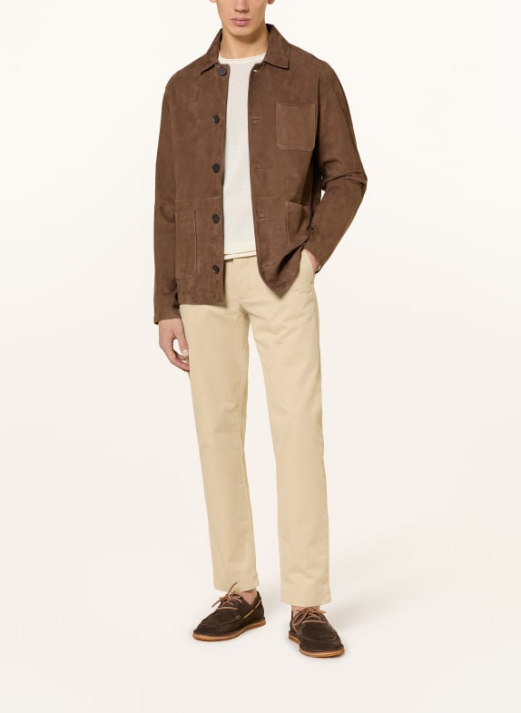 DUNO Leder-Overjacket COREX BRAUN