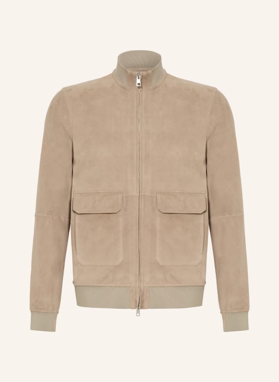 DUNO Kožená bunda OCTANE BÉŽOVÁ