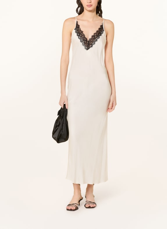 SOFIE SCHNOOR BETTSW dress with lace CREAM / BLACK
