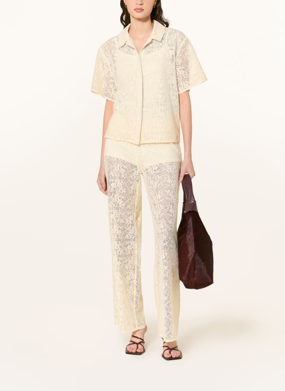 SOFIE SCHNOOR Overhemdblouse CARMELASW van kant CRÈME