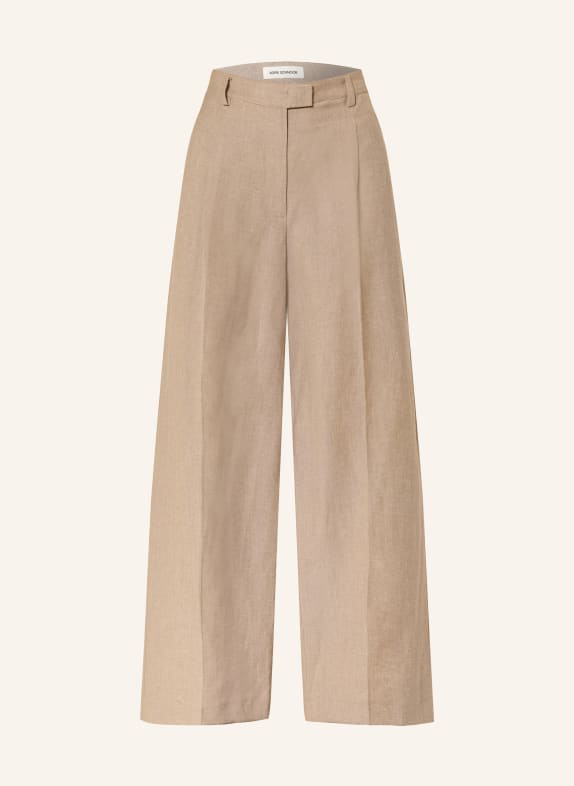 SOFIE SCHNOOR IZRASW marlene pants with linen BEIGE