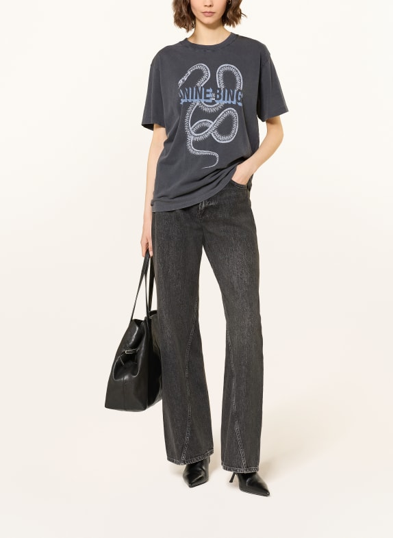ANINE BING T-shirt SNAKE ZWART