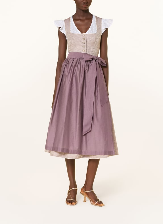 ALISSA BY KINGA MATHE Jacquard dirndl ELISABETH DUSKY PINK / LIGHT PINK / LIGHT PURPLE