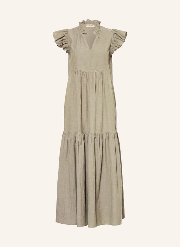 MOS MOSH Šaty MMWALDY IZHA s volánky SVĚTLE ZELENÁ