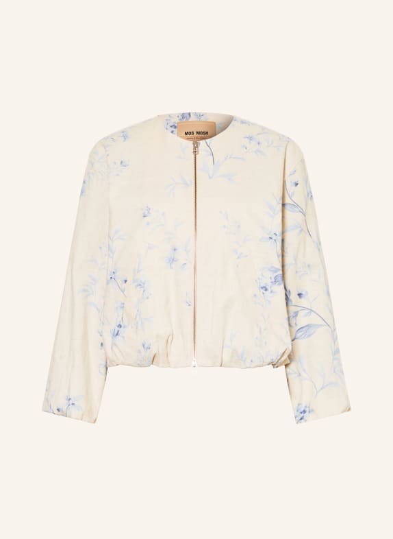 MOS MOSH Blouson MMSALLY mit Leinen ECRU / HELLBLAU