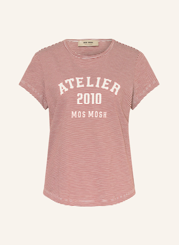 MOS MOSH T-Shirt MMCAMP DUNKELROT / CREME