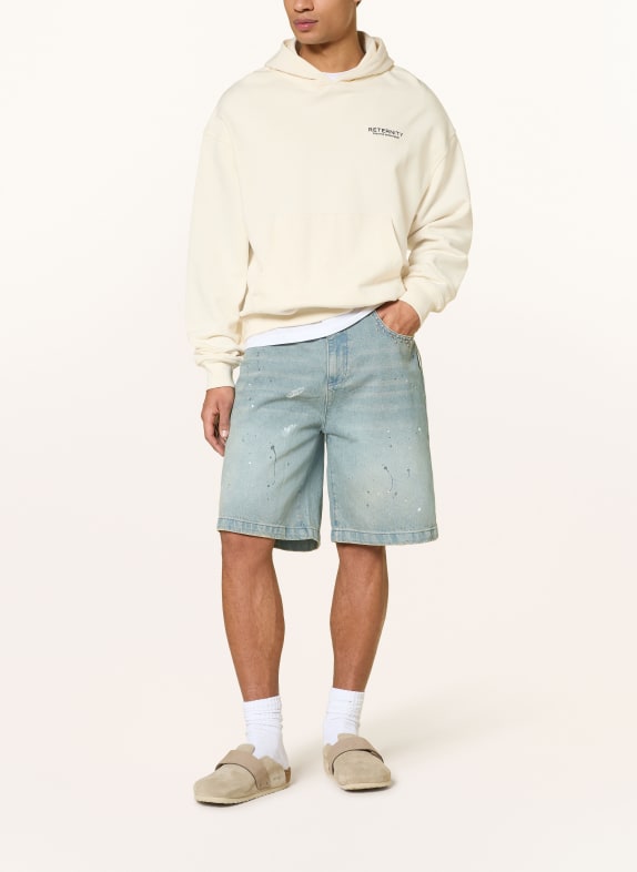 RETERNITY Jeansshorts met studs LIGHT BLUE