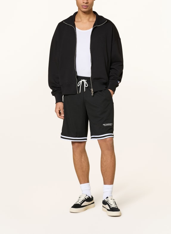 RETERNITY korte broek ZWART / WIT