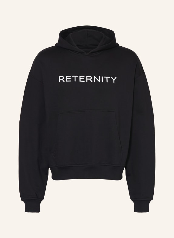 RETERNITY hoodie BLACK / WHITE