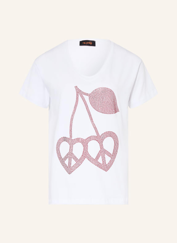 miss goodlife T-shirt with gemstones WHITE