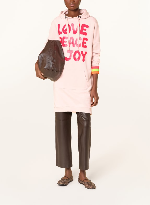 miss goodlife Mikina s kapucí RŮŽOVÁ / NEONOVĚ RŮŽOVÁ / NEONOVĚ ZELENÁ