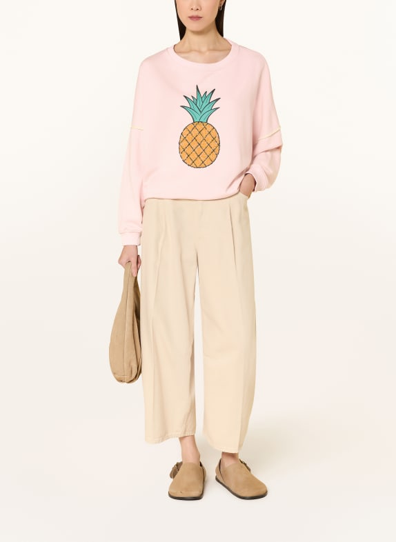 miss goodlife Oversized sweatshirt met pailletten ROSÉ