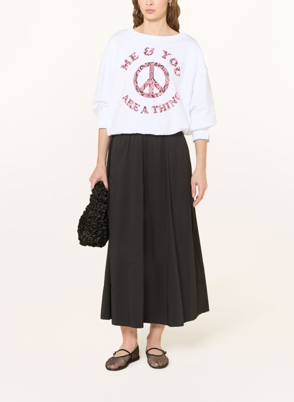 miss goodlife sweatshirt WIT / NEONROZE / ZWART