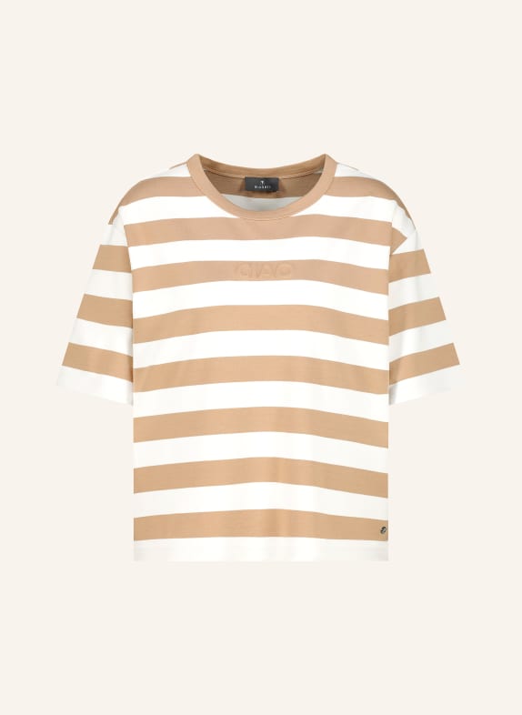 monari T-shirt COGNAC / WHITE
