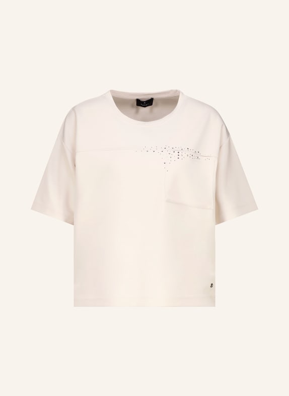 monari T-shirt with gemstones CREAM