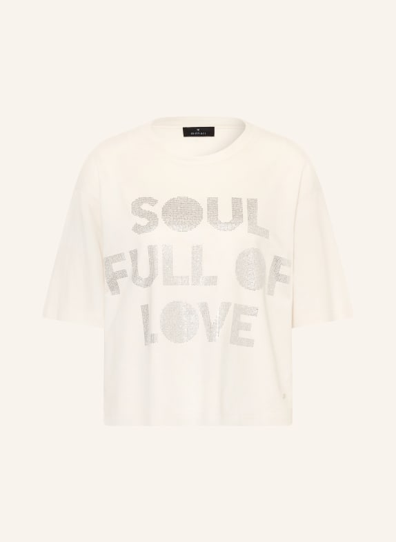 monari Tričko s ozdobnými kameny BÉŽOVÁ / STŘÍBRNÁ